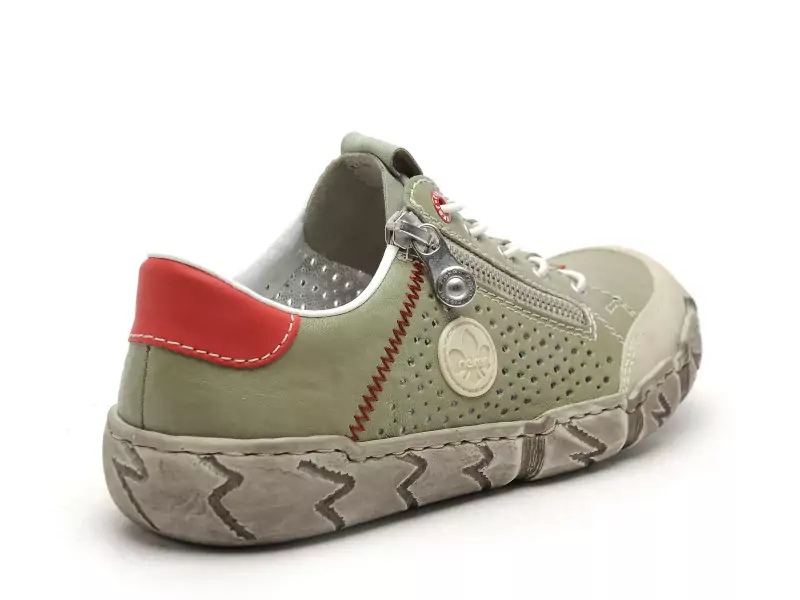 Rieker LO355 Kaki Derbies Femme