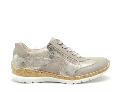 N4221 Beige Baskets Basses Femme