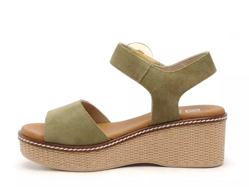 Dorking D9450 Vert Sandales à Talons Femme