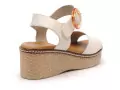 Dorking D9450 Beige Sandales à Talons Femme