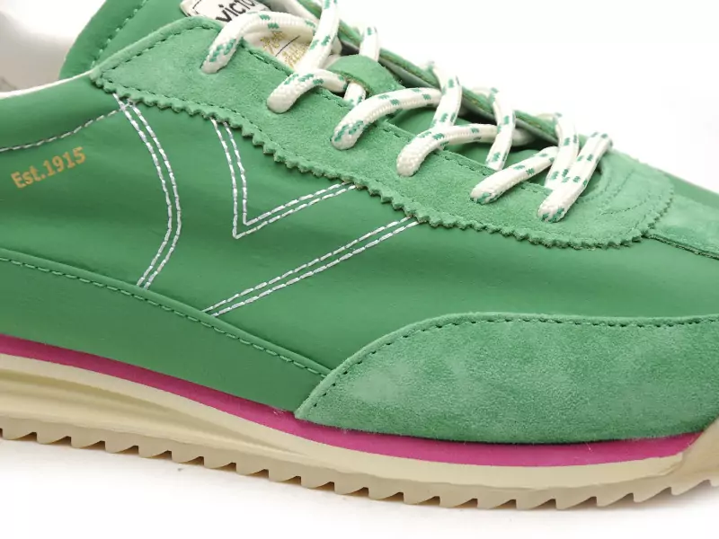 Victoria SATURNONYLON 1158108 Vert Baskets Basses Femme