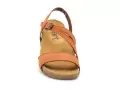 Art I BREATHE 1045 Orange Sandales Plates Femme