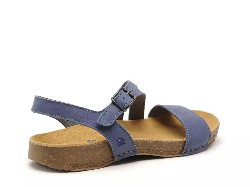 Art I BREATHE 1045 Bleu Sandales Plates Femme