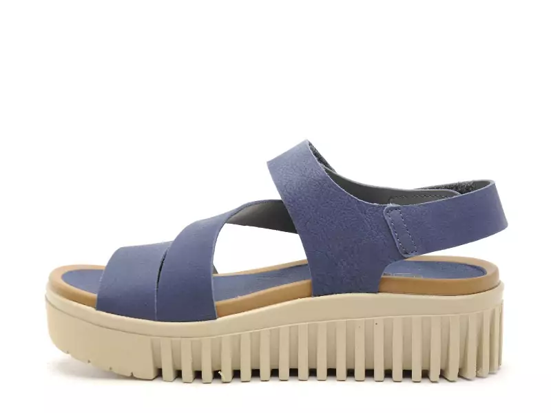 Art BRIGHTON 1573 Bleu Sandales à Talons Femme