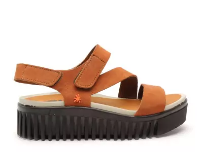 BRIGHTON 1573 Orange Sandales à Talons Femme