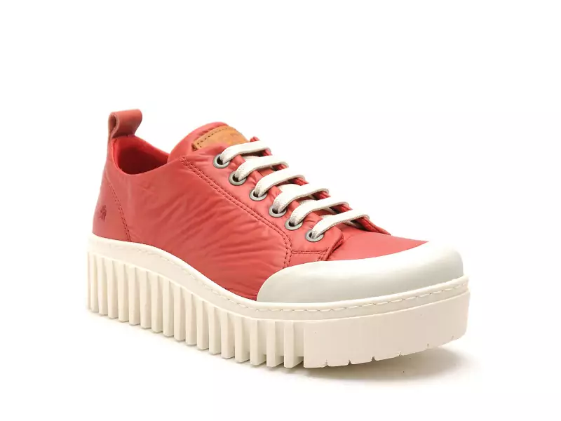 Art BRIGHTON 1534 Rouge Baskets Basses Femme