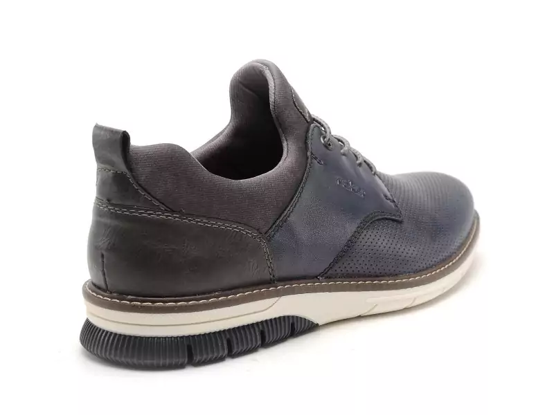 Rieker 14450 Bleu Chaussures de Ville Homme