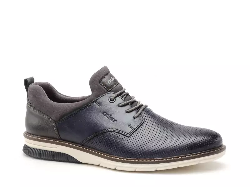 Rieker 14450 Bleu Chaussures de Ville Homme