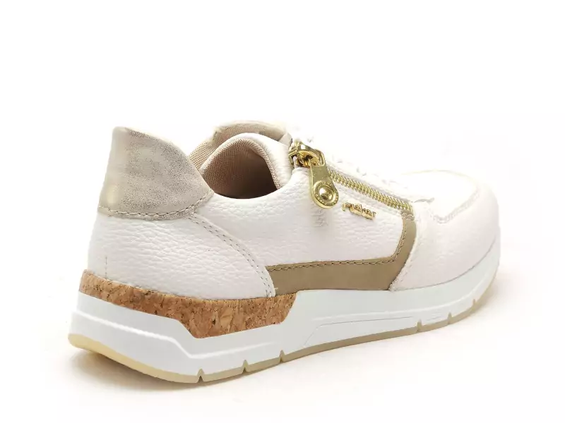 Rieker 58902 Blanc Baskets Basses Femme