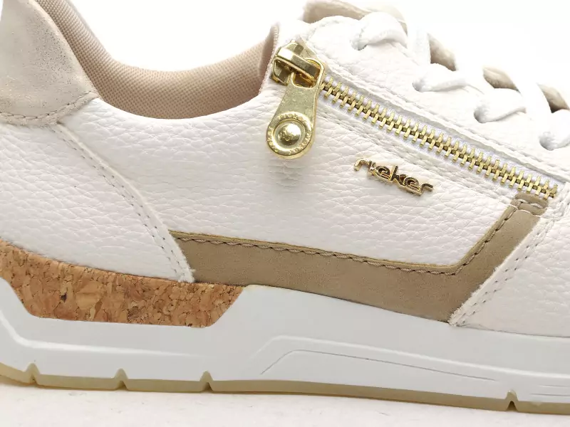 Rieker 58902 Blanc Baskets Basses Femme
