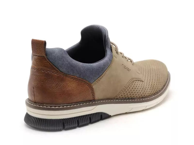 Rieker 14450 Beige Chaussures de Ville Homme