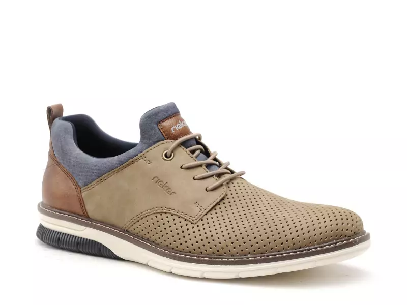 Rieker 14450 Beige Chaussures de Ville Homme