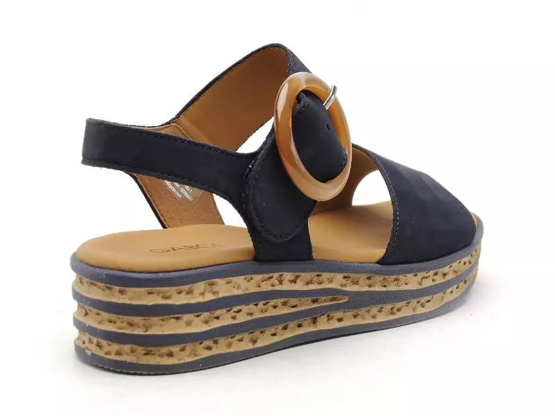 Gabor 84 550 16 Bleu Sandales à Talons Femme