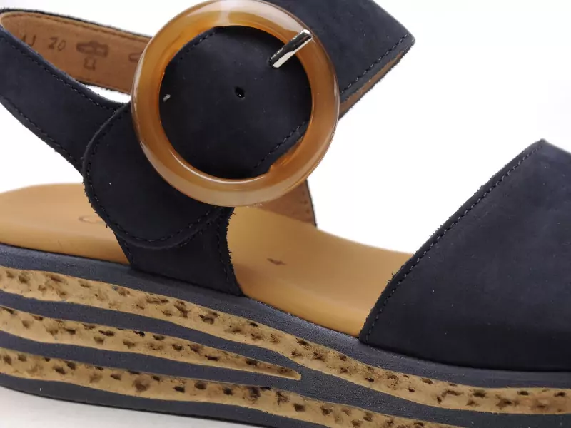 Gabor 84 550 16 Bleu Sandales à Talons Femme