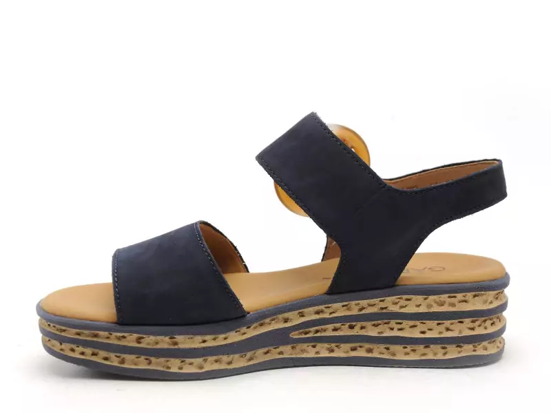 Gabor 84 550 16 Bleu Sandales à Talons Femme