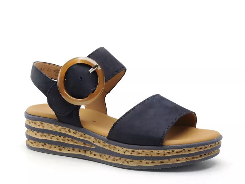 Gabor 84 550 16 Bleu Sandales à Talons Femme