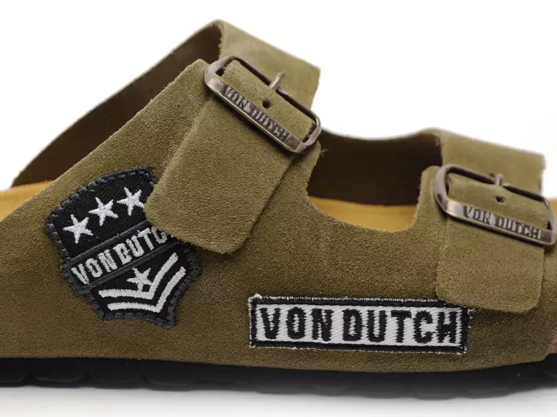 Von Dutch VADRI Kaki Mules Homme