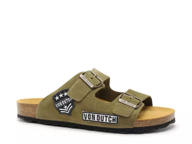 Von Dutch VADRI Kaki Mules Homme