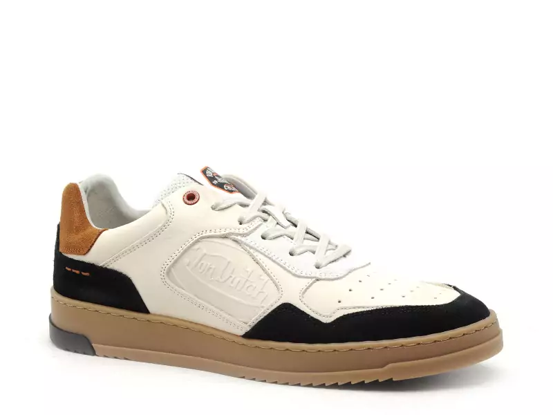 Von Dutch VIRAM Beige Baskets Basses Homme