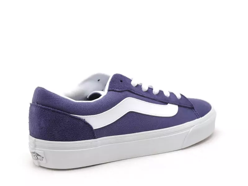 Vans VERO LS SUEDE CANVAS Bleu Baskets Basses Homme