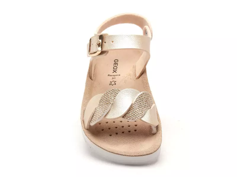 Geox J SANDAL COSTAREI GI J55EAE Or Sandales Fille
