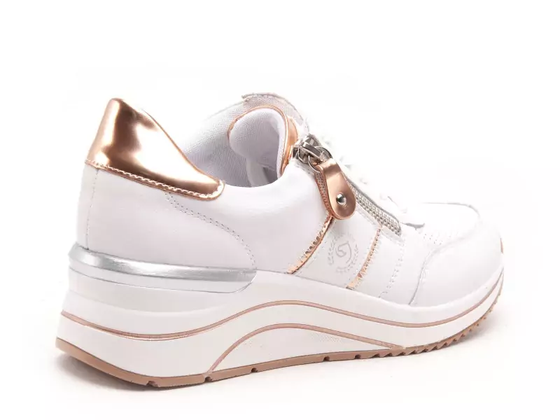 Remonte D0T04 Blanc Baskets Basses Femme