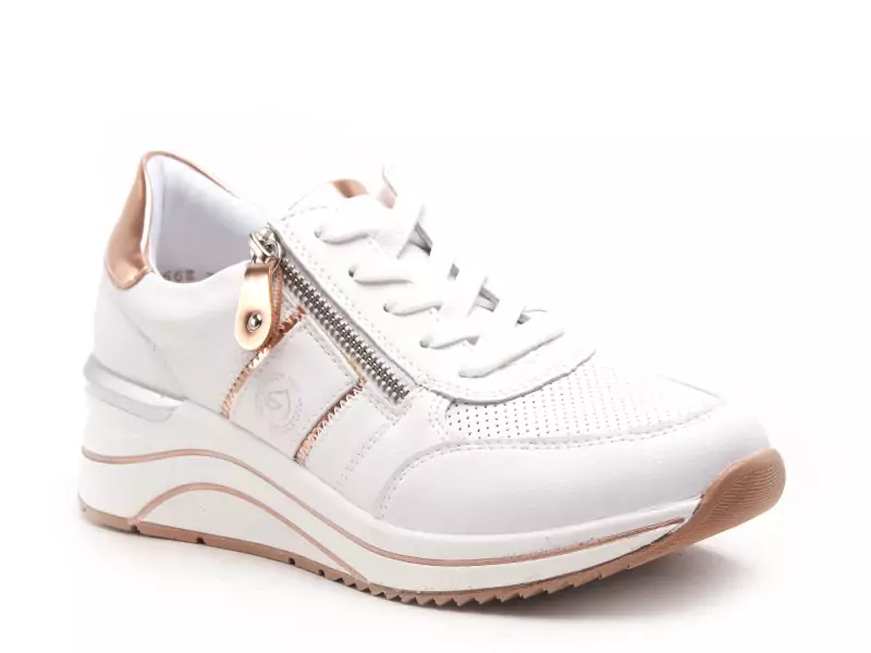 Remonte D0T04 Blanc Baskets Basses Femme