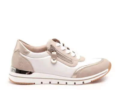R6709 Beige Baskets Basses Femme