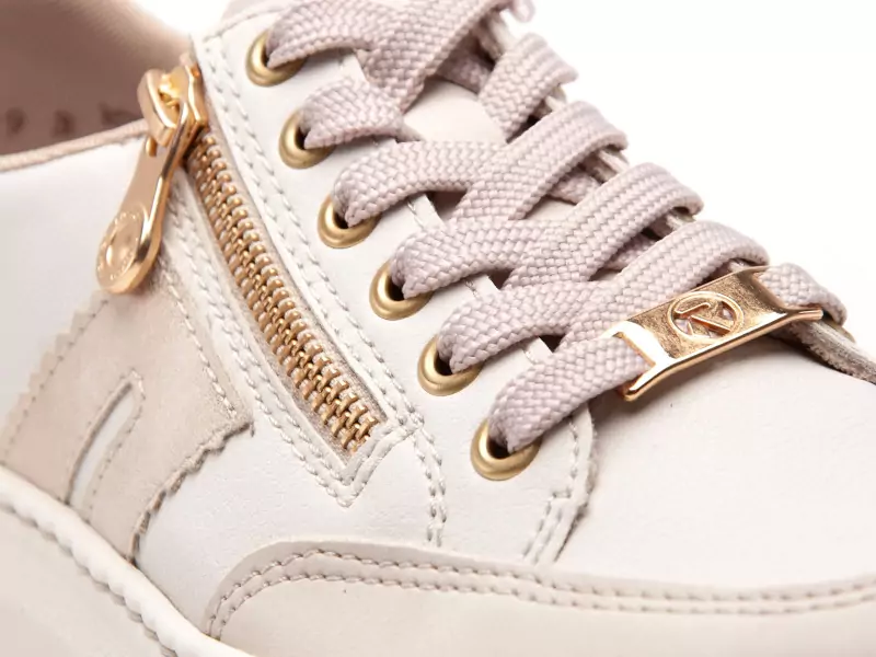 Rieker M1912 Beige Baskets Basses Femme