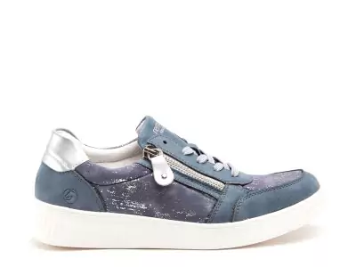 D2E05 Bleu Baskets Basses Femme