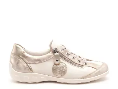 R3408 Beige Baskets Basses Femme