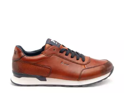 U0314 Marron Baskets Basses Homme