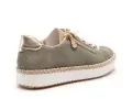 Rieker M2940 Kaki Baskets Basses Femme