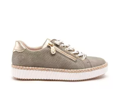 M2940 Kaki Baskets Basses Femme