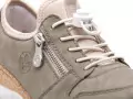 Rieker N42GO Kaki Baskets Basses Femme