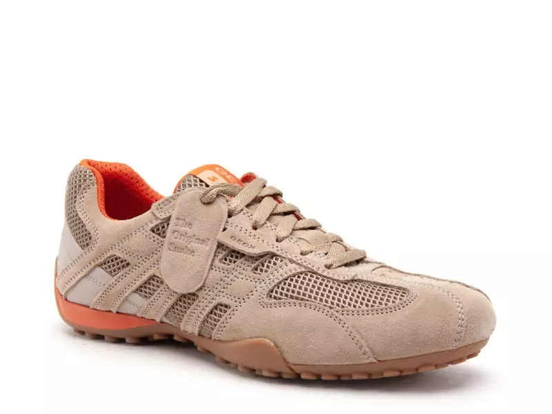 Geox U SNAKE ORIGINAL U55MNA Beige Baskets Basses Homme