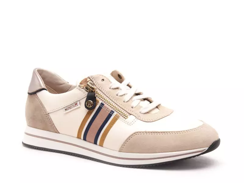 Mephisto 186 P5148990 LUCILLE Beige Baskets Basses Femme