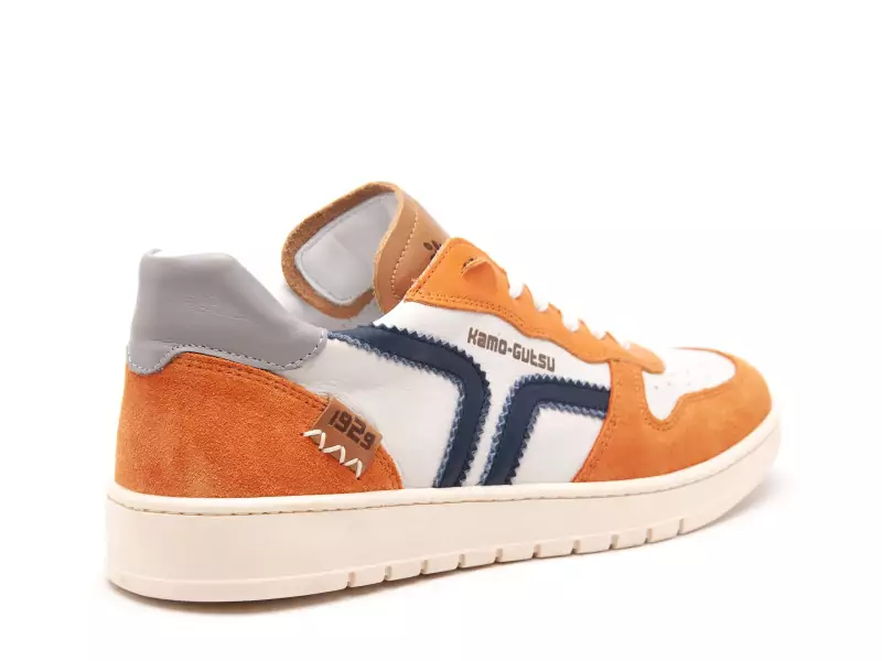Kamogutsu CAMPO 048 Orange Baskets Basses Homme