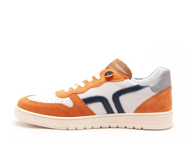 Kamogutsu CAMPO 048 Orange Baskets Basses Homme