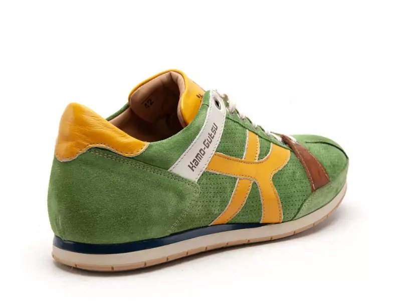 Kamogutsu TIFO 044 Vert Baskets Basses Homme