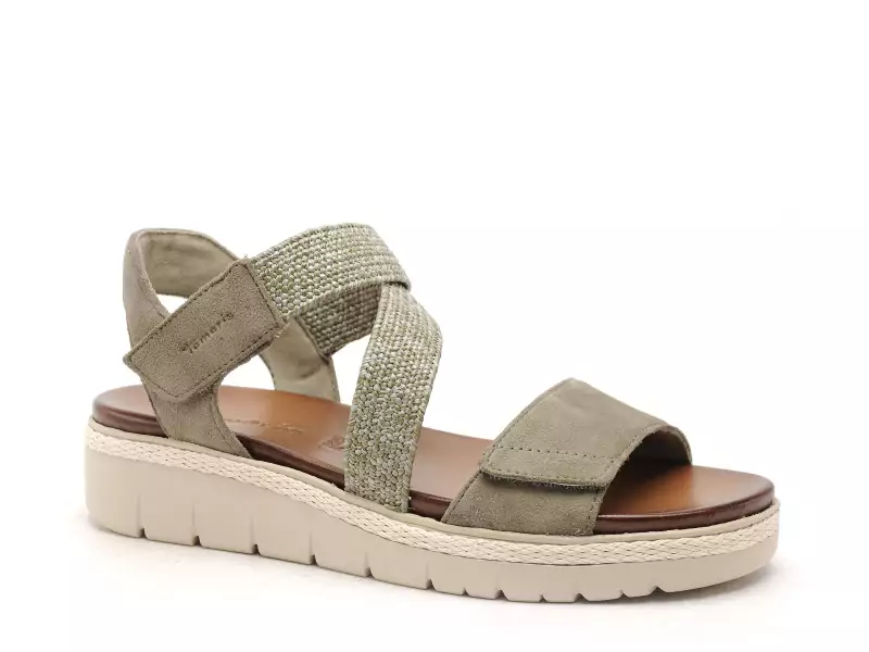 Tamaris 28241 42 Kaki Sandales à Talons Femme