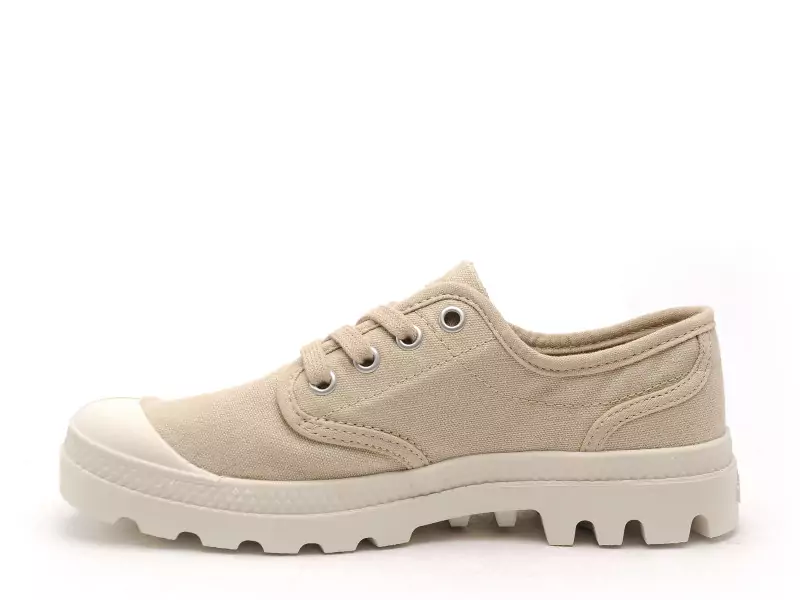 Palladium PAMPA OXFORD Beige Baskets Basses Femme