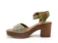 Nemonic 2371 Kaki Sandales à Talons Femme