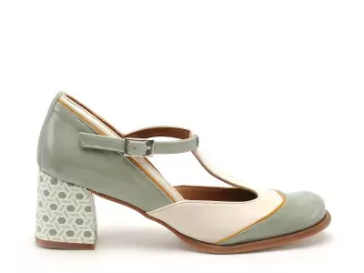 2053 Vert Escarpins Femme