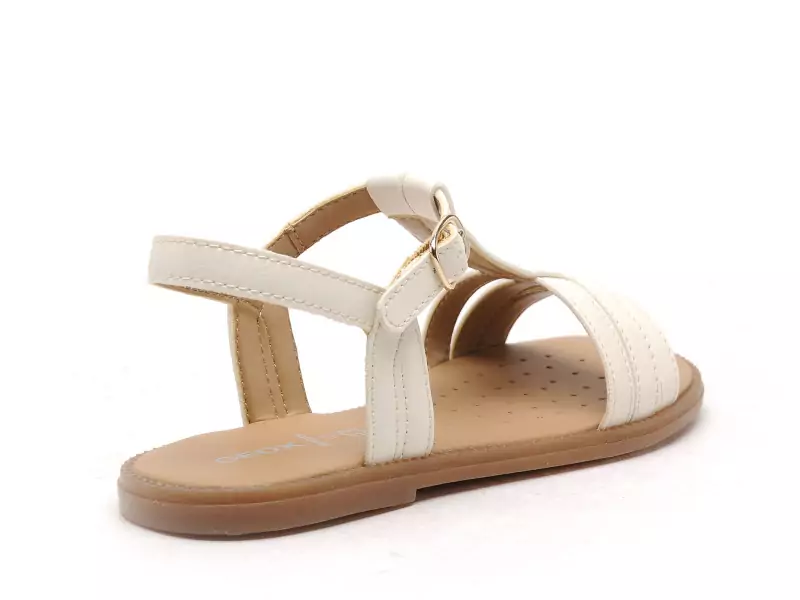 Geox J SANDALE KARLY FILL J6535B Blanc Sandales Fille