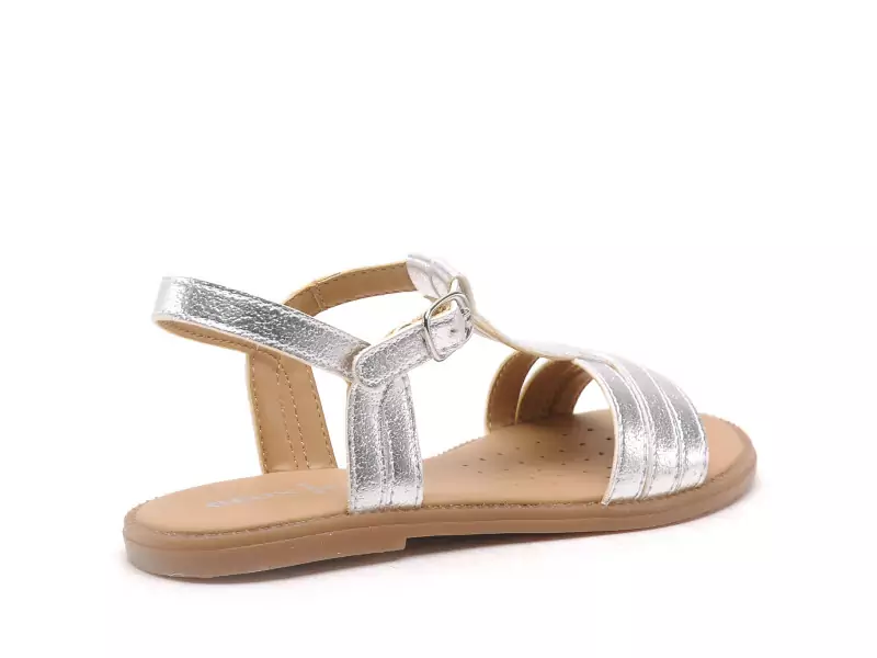 Geox J SANDALE KARLY FILL J6535B Argent Sandales Fille