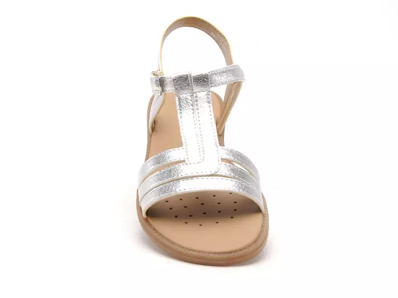 Geox J SANDALE KARLY FILL J6535B Argent Sandales Fille