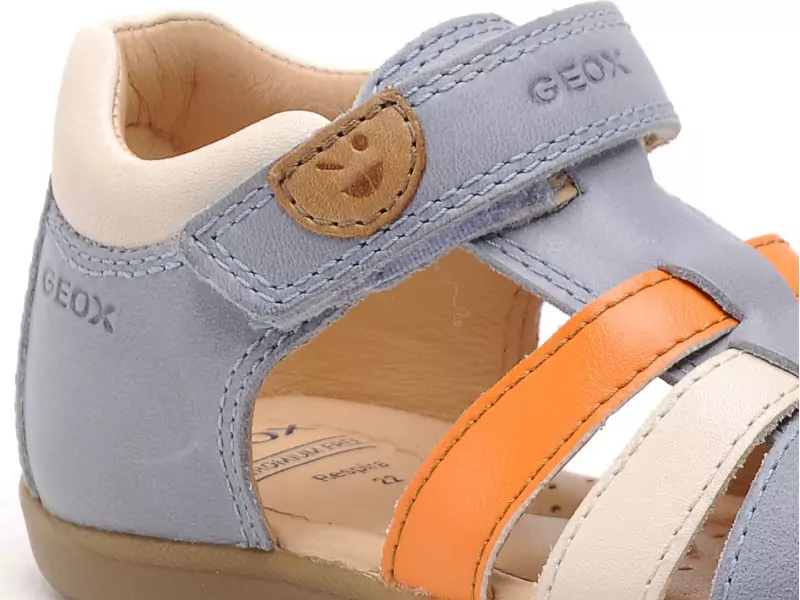 Geox B SANDAL MACCHIA BOY Bleu Bébé Garçon