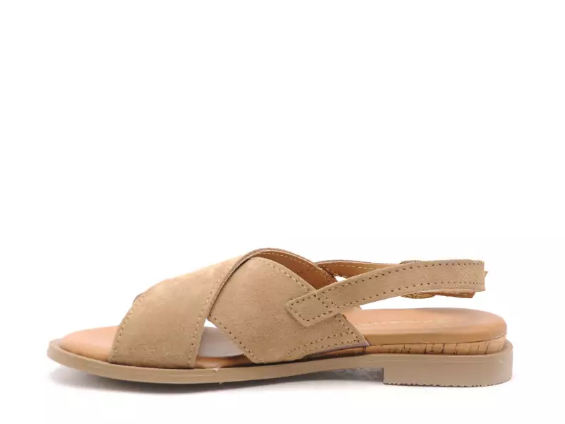 Tamaris 28102 44 Marron Sandales Plates Femme