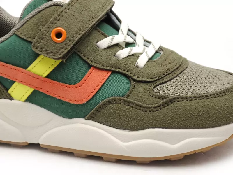 SJ 644613 Kaki Baskets Basses Garçon